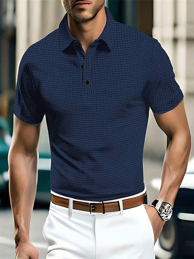 Luz® | Casual, Breathable Short-Sleeved Shirt With Half Buttons