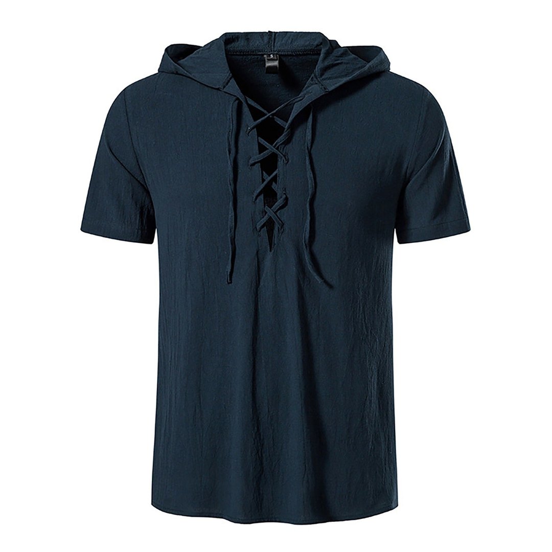 Johnathan® | Solid Color T-Shirt With Drawstring And Hood