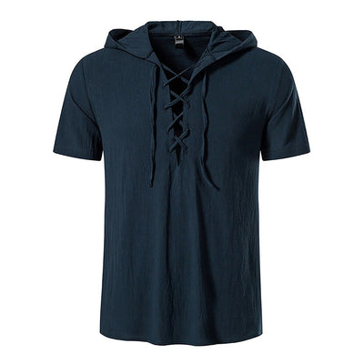Johnathan® | Solid Color T-Shirt With Drawstring And Hood