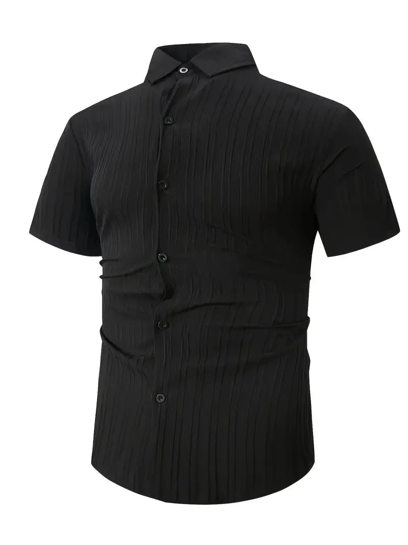 Lura® | Casually Chic Striped Short-Sleeved Shirt For Men