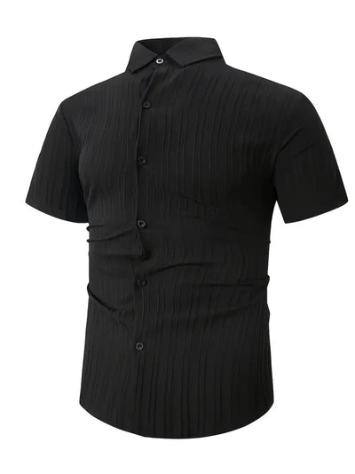 Lura® | Casually Chic Striped Short-Sleeved Shirt For Men