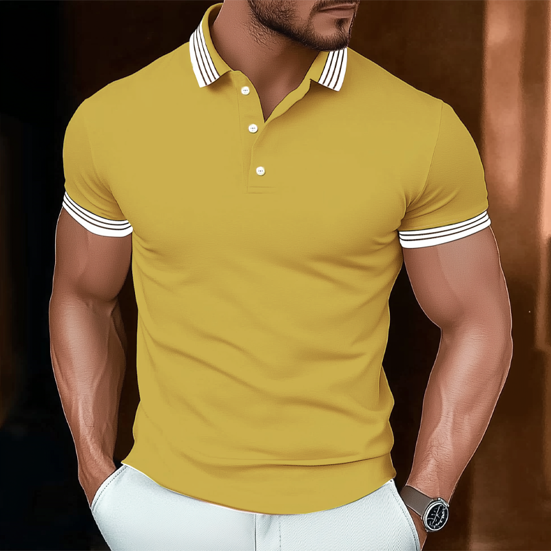 Marco | Men'S Basic Business Stitching Cotton Short Sleeve Polo Shirt