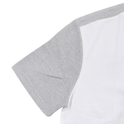 Erik | Men'S Spring And Summer Fashion Casual Waffle Color Contrast Stitching Henry Collar Short Sleeve T-Shirt