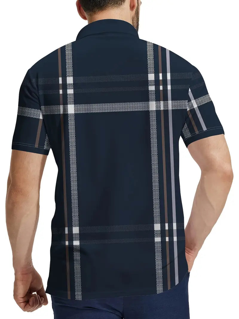 Lurdes® | Stylish Striped Short-Sleeved T-Shirt For Men