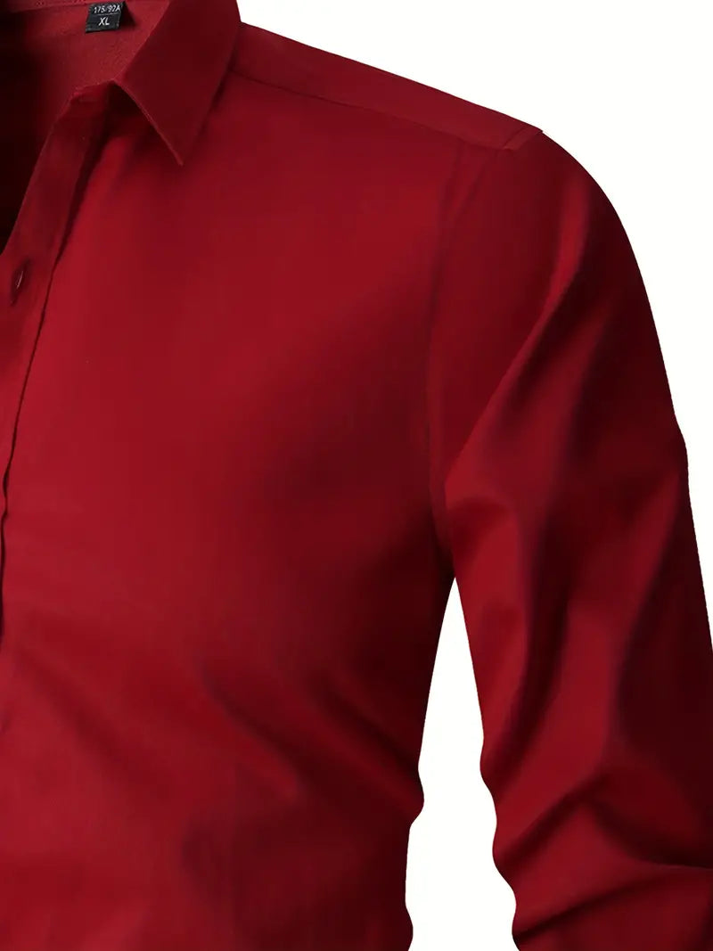 Elijah® | Classic, Buttoned Long-Sleeved Shirt