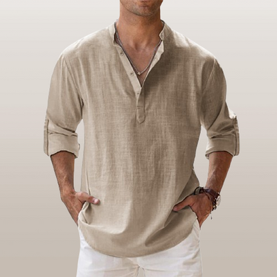 Seth® | Linen Shirt With Long Sleeves