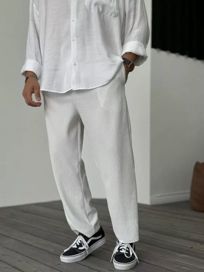 Garay | Men's relaxed fit ribbed knit trousers