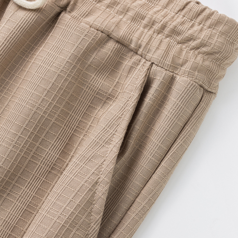 Jarrod | Men'S Textured Drawstring Solid Color Casual Pants