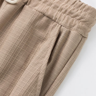 Jarrod | Men'S Textured Drawstring Solid Color Casual Pants