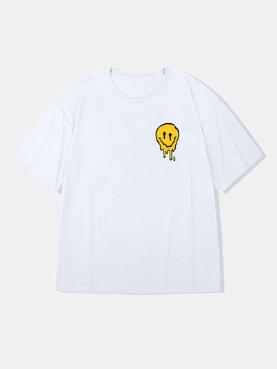 Buenaventura® | Smile Face Graphic Cotton T-Shirts