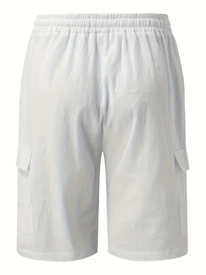 Halston® | Comfortable Cotton Cargo Shorts For Spring/Summer