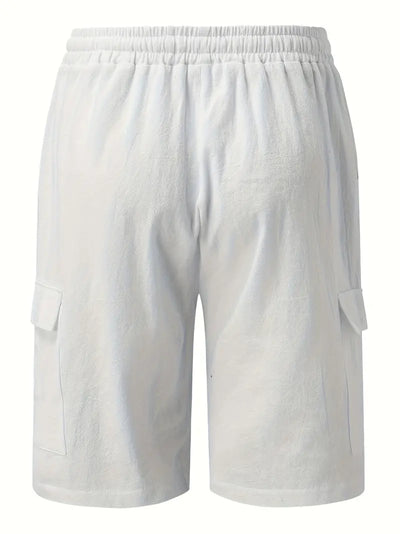 Halston® | Comfortable Cotton Cargo Shorts For Spring/Summer