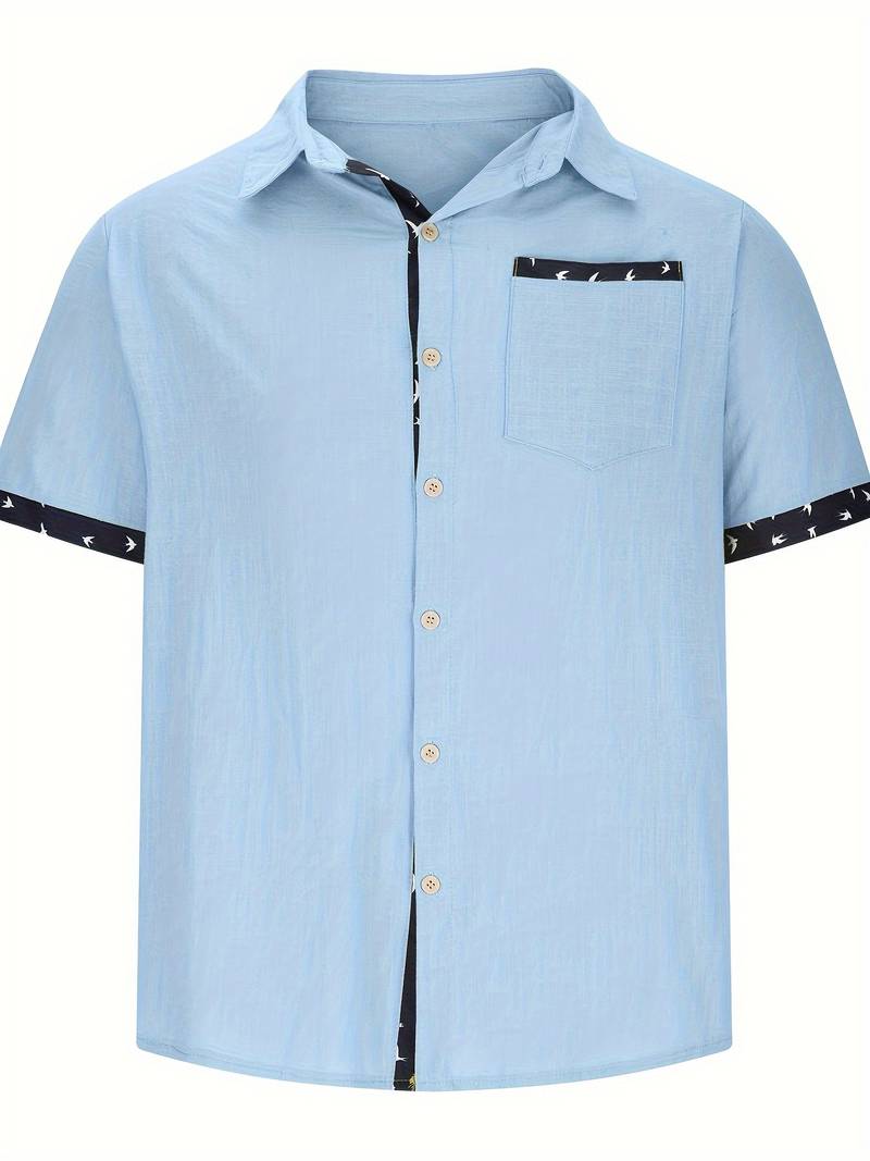 Ludwig® | Stylish, Loose, Matching Color Shirt Made Of Cotton Blend