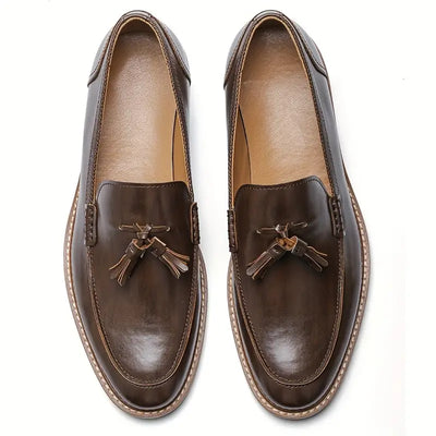 Urian® | Genuine Leather Tassel Loafers