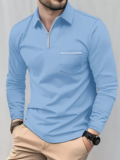 Louisa® | Long Sleeve Zipper Shirt For Spring