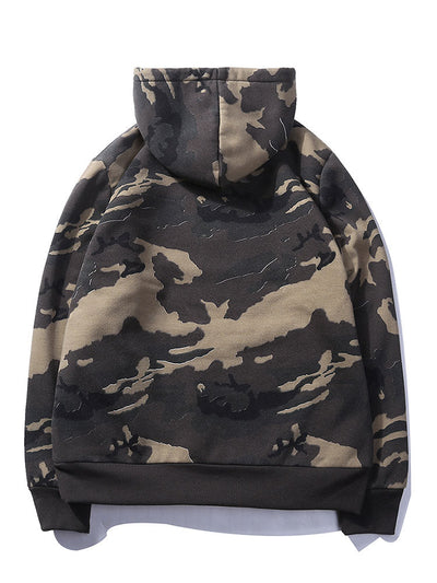Joe | Camo Print Drawstring Hoodie