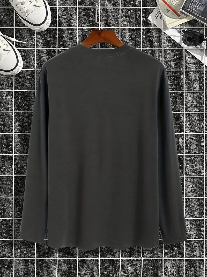 Laquan® | Simple T-Shirt With Dog Print For Men