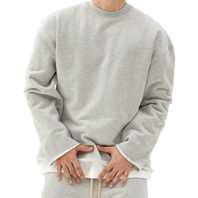 Men's Fashion Solid Color Loose Fit Sweatshirt