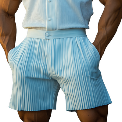 Joaquin | Men'S Spring And Summer Fashion Casual Cool Pleated Fabric Shorts