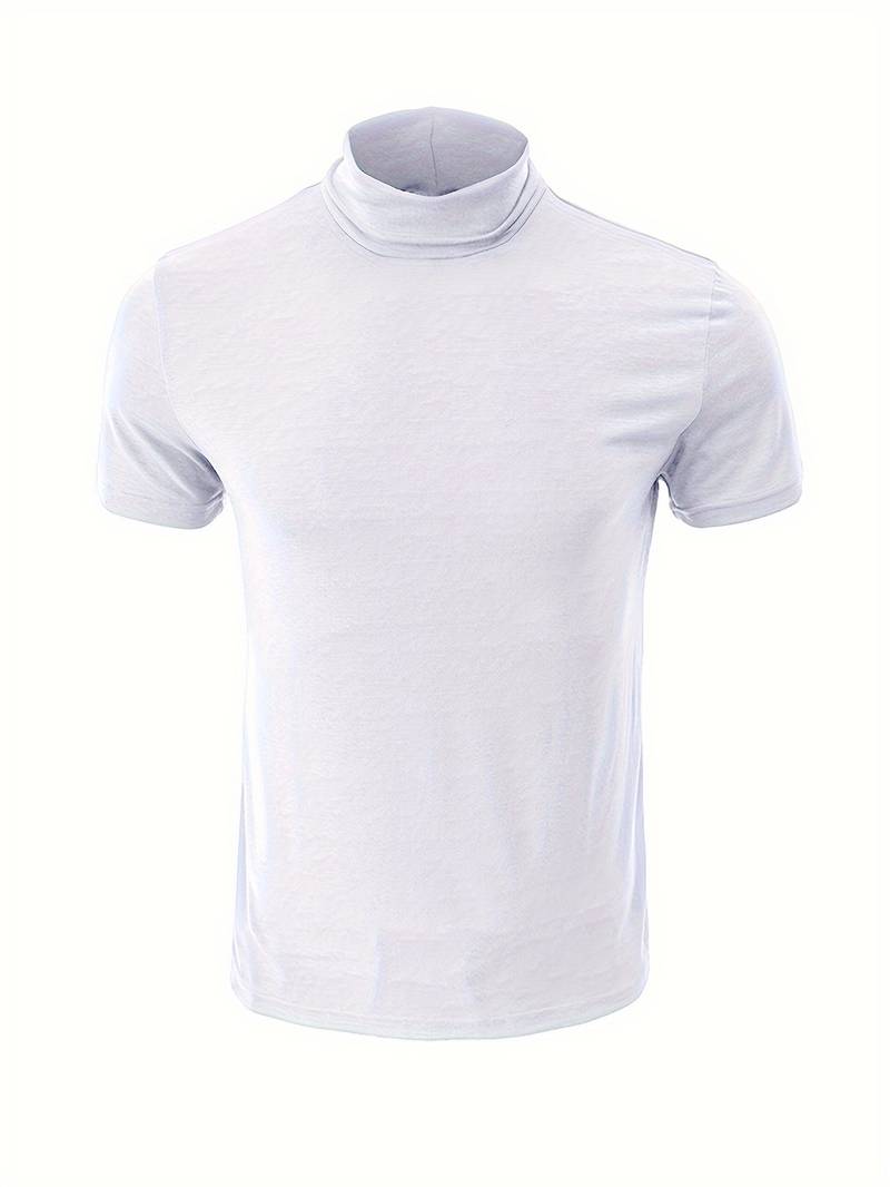 Lucian® | Casual Short Sleeve Turtleneck T-Shirt