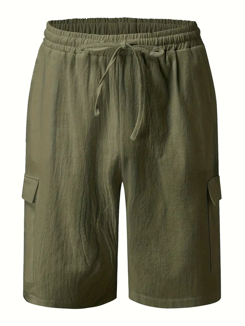 Halston® | Comfortable Cotton Cargo Shorts For Spring/Summer
