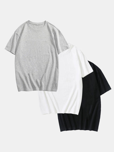 Adalton® | 3 Pieces Basic Cotton T-Shirt