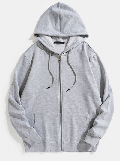 Tanner | Basic Zip Through Hoodie