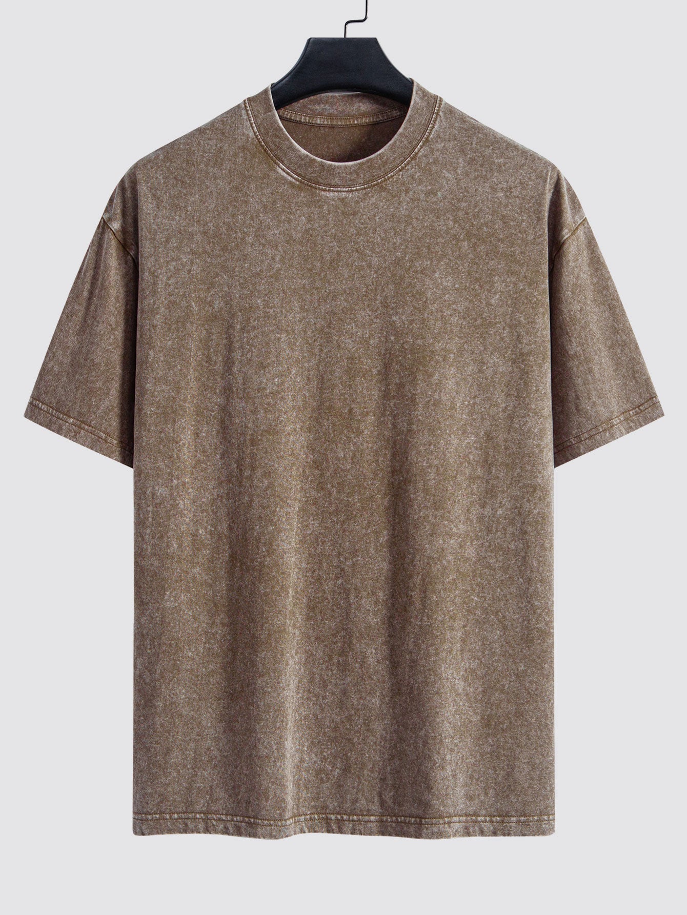 Clement® | Basic Washed Distressed Drop Shoulder Oversize T-Shirt