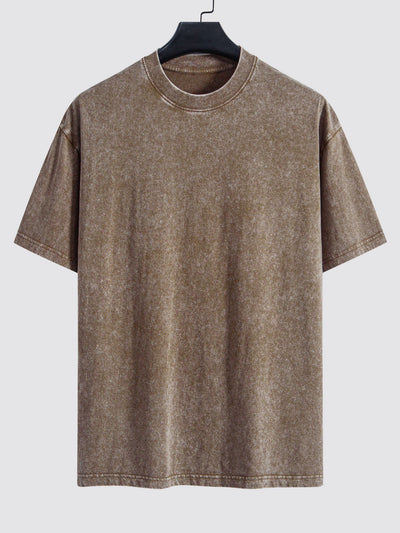 Adonai® | 3 Pieces Washed Distressed Drop Shoulder T-Shirt