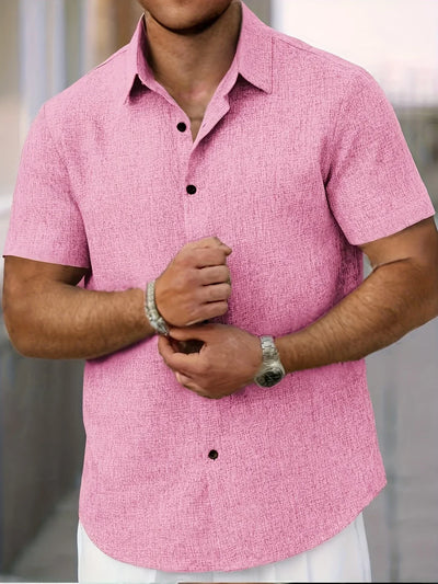 Pax | Lightweight short-sleeved linen blend shirt