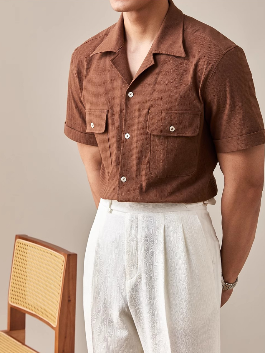 Elroy® | Seersucker Short Sleeve Shirt