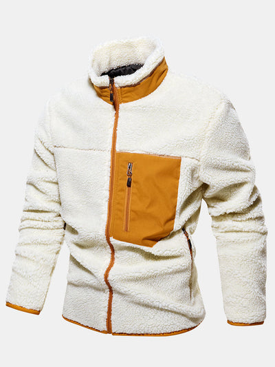 Owen | CRERI Zipper Through Teddy Faux Fur Jacket