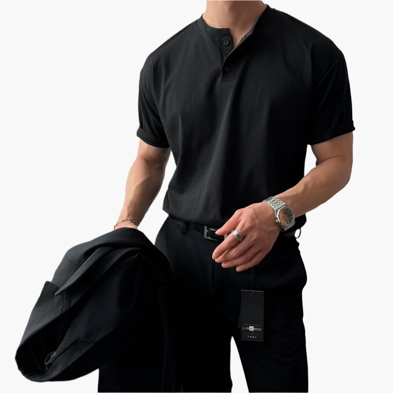 Aniceto® | DAEGU Buttoned Collar T-Shirt