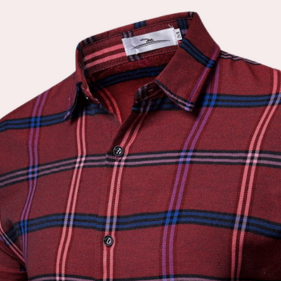 Nicolás® | Fashionable checked shirt for men