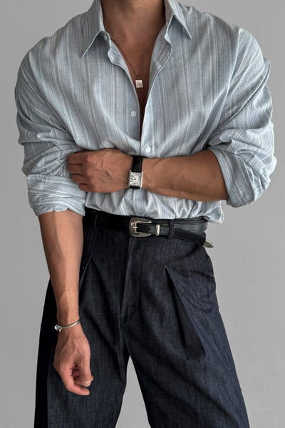 Bhoncie® | MV Striped Non-Iron Sun Protection Shirt