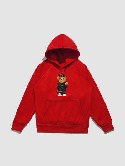 Leonard | Hip Hop Bear Print Hoodie