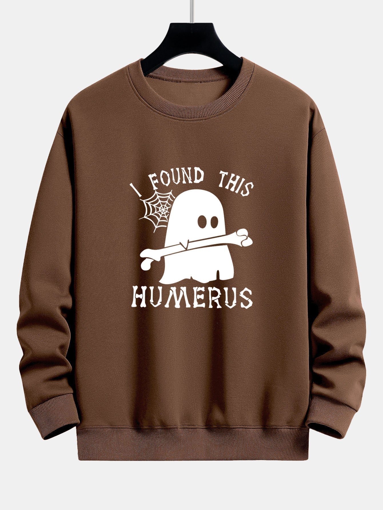 Celedonio® | Ghost Found This Humerus Print Relax Fit Sweatshirt