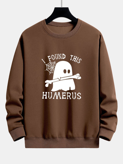 Celedonio® | Ghost Found This Humerus Print Relax Fit Sweatshirt