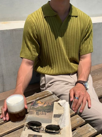 Bezant® | MV Athletic Fit Knitted Polo Shirt