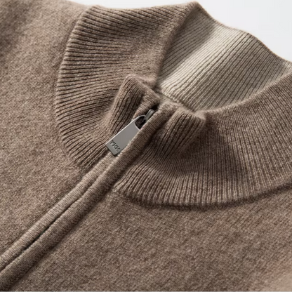Vasco® | Premium Zipper Cashmere Cardigan