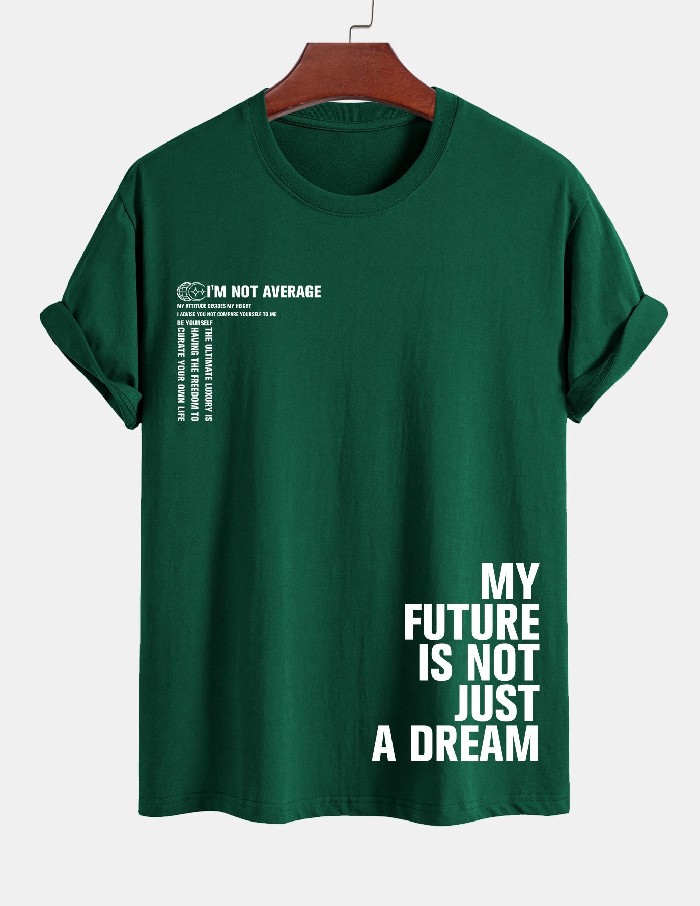 Urbano® | Positive Slogan Print Cotton T-Shirt