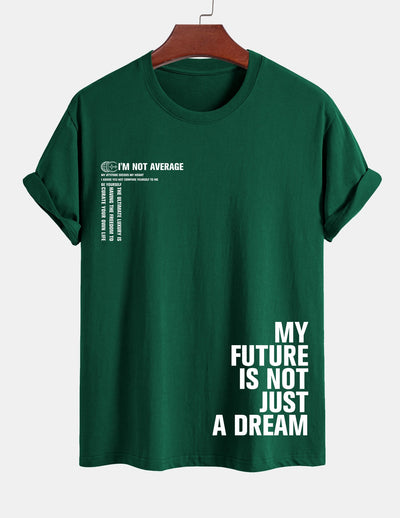 Urbano® | Positive Slogan Print Cotton T-Shirt