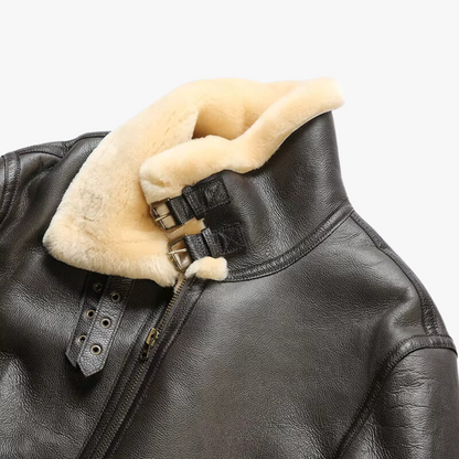 Benjamin® | Leather Aviator Coat