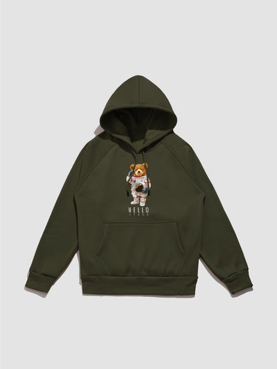 Langston | Astronaut Bear Print Hoodie