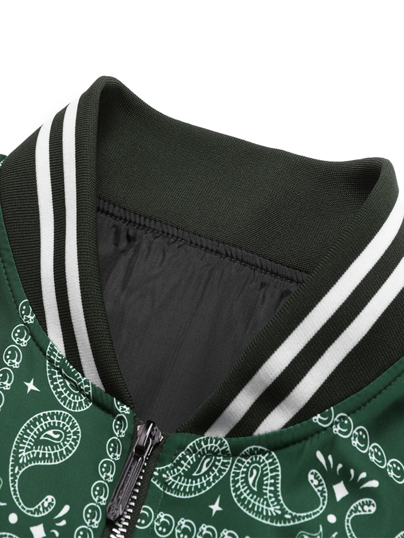 Eolo® | Paisley Print Baseball Jacket