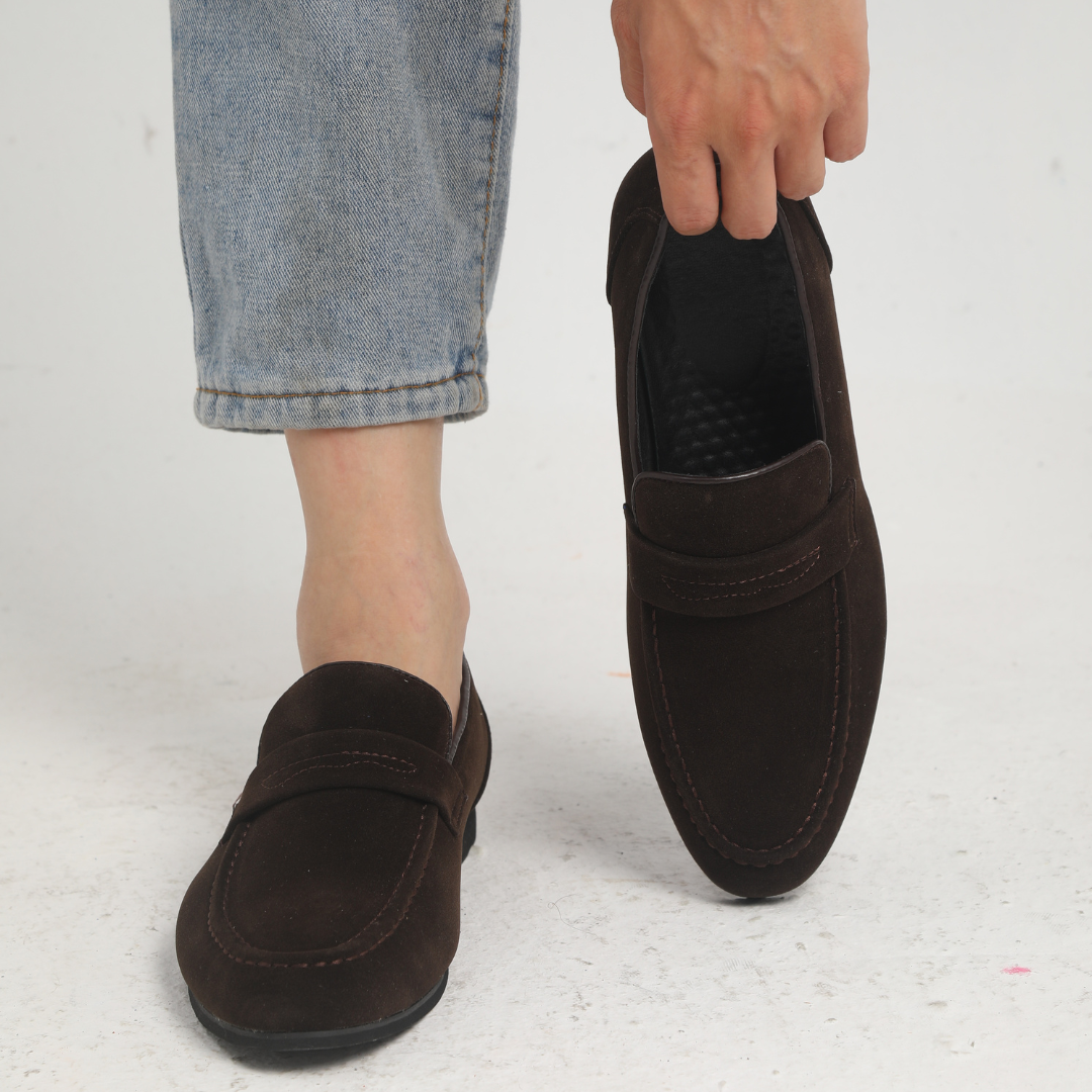 Tristan® | Suede Strap Loafers