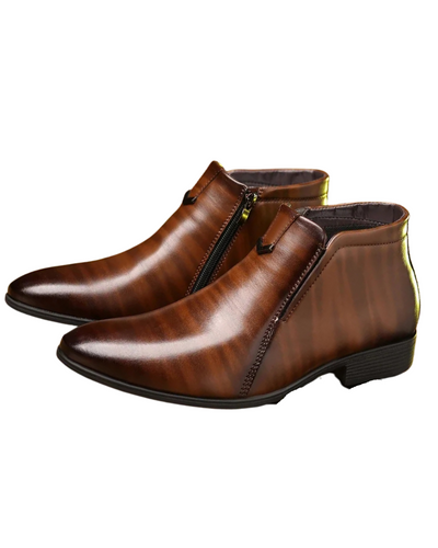 Scott | Beckett Leather Boots With Zipper