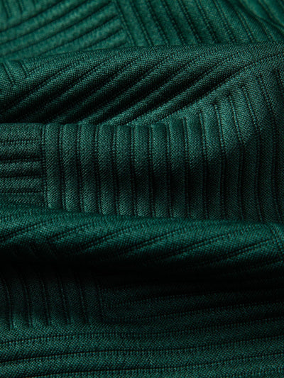 Amias® | Stripe Jacquard Button Up Shirt