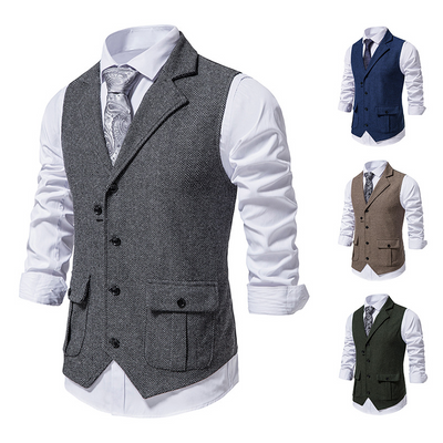 Noah® | Elegant Men's Vest With Side Pockets