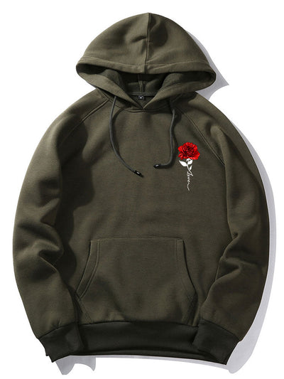 Xzavier | Rose Love Print Hoodie